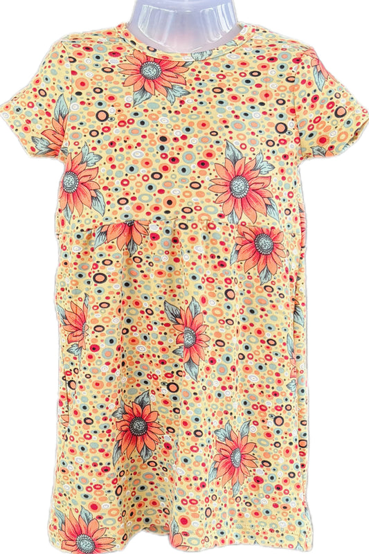 Sun flowers casual Gown