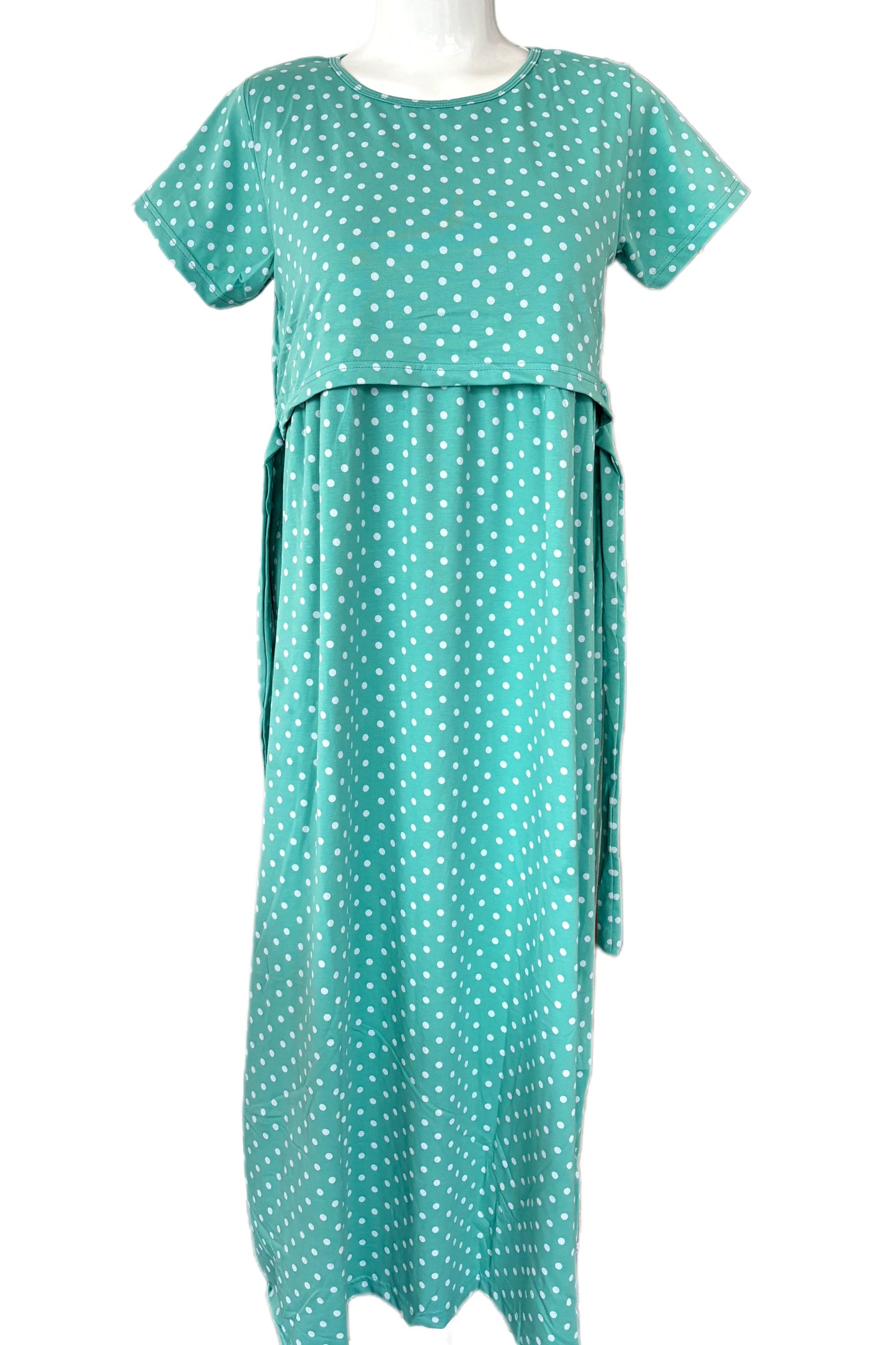 Turquoise Maternity & Feeding maxi