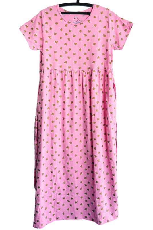 Pink Heart Casual maxi