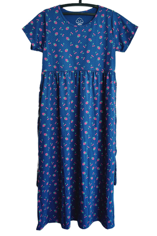 Blue Strawberry Casual maxi