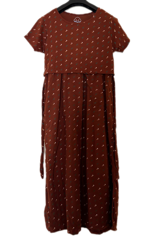 Brown Maternity & Feeding maxi